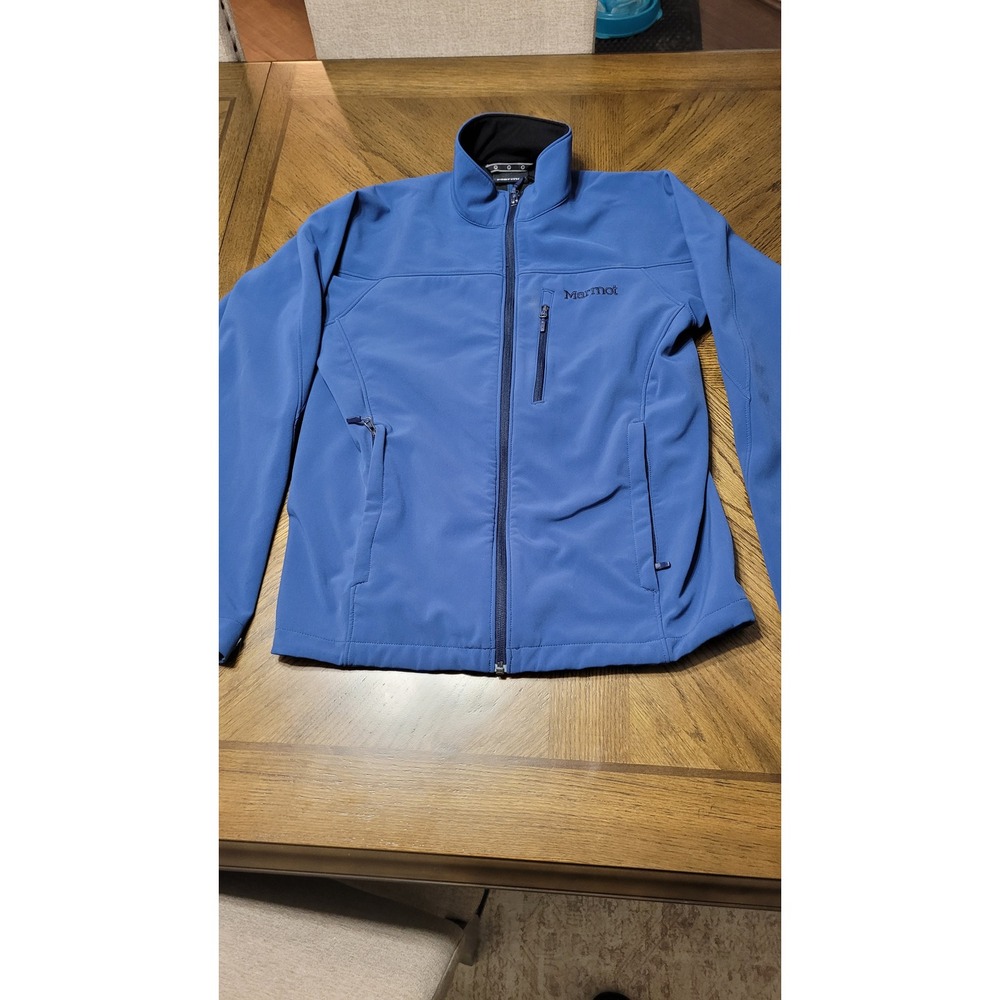 Marmot Gravity Mens Small Full Zip Jacket Blue Small Flaws